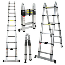 3.8m double side aluminum telescopic ladder